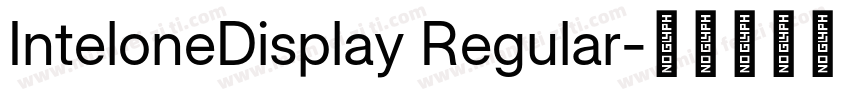 InteloneDisplay Regular字体转换